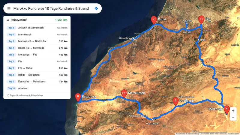Marokko Rundreise 10 Tage Rundreise & Strand