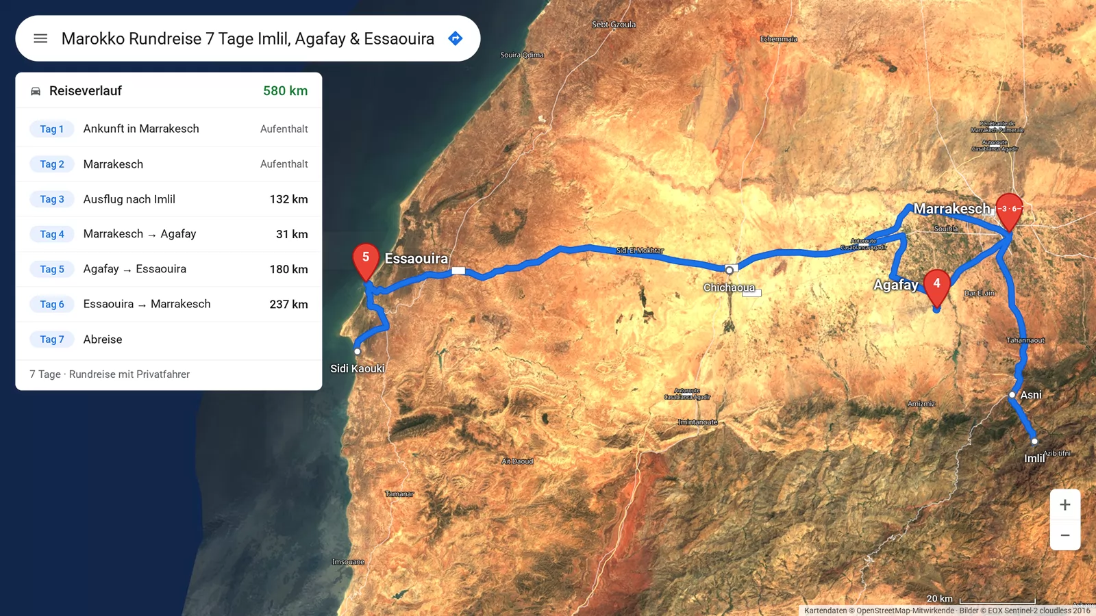 Marokko Rundreise 7 Tage Imlil, Agafay & Essaouira
