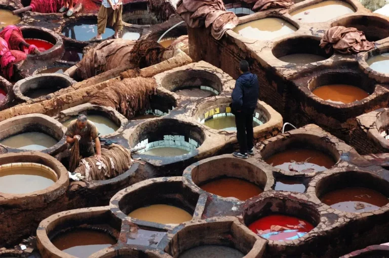Gerberei in Fes marokko